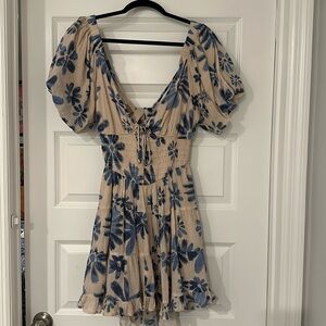 Only Worn Once- Free People Perfect Day Printed Dress- Size Small